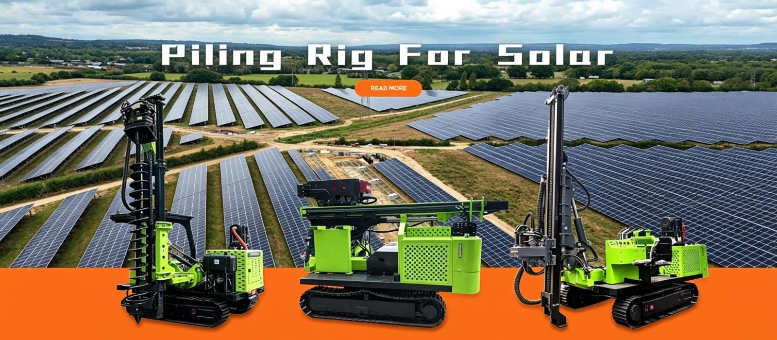 Crawler‑mounted solar pile drilling machine for solar farm construction